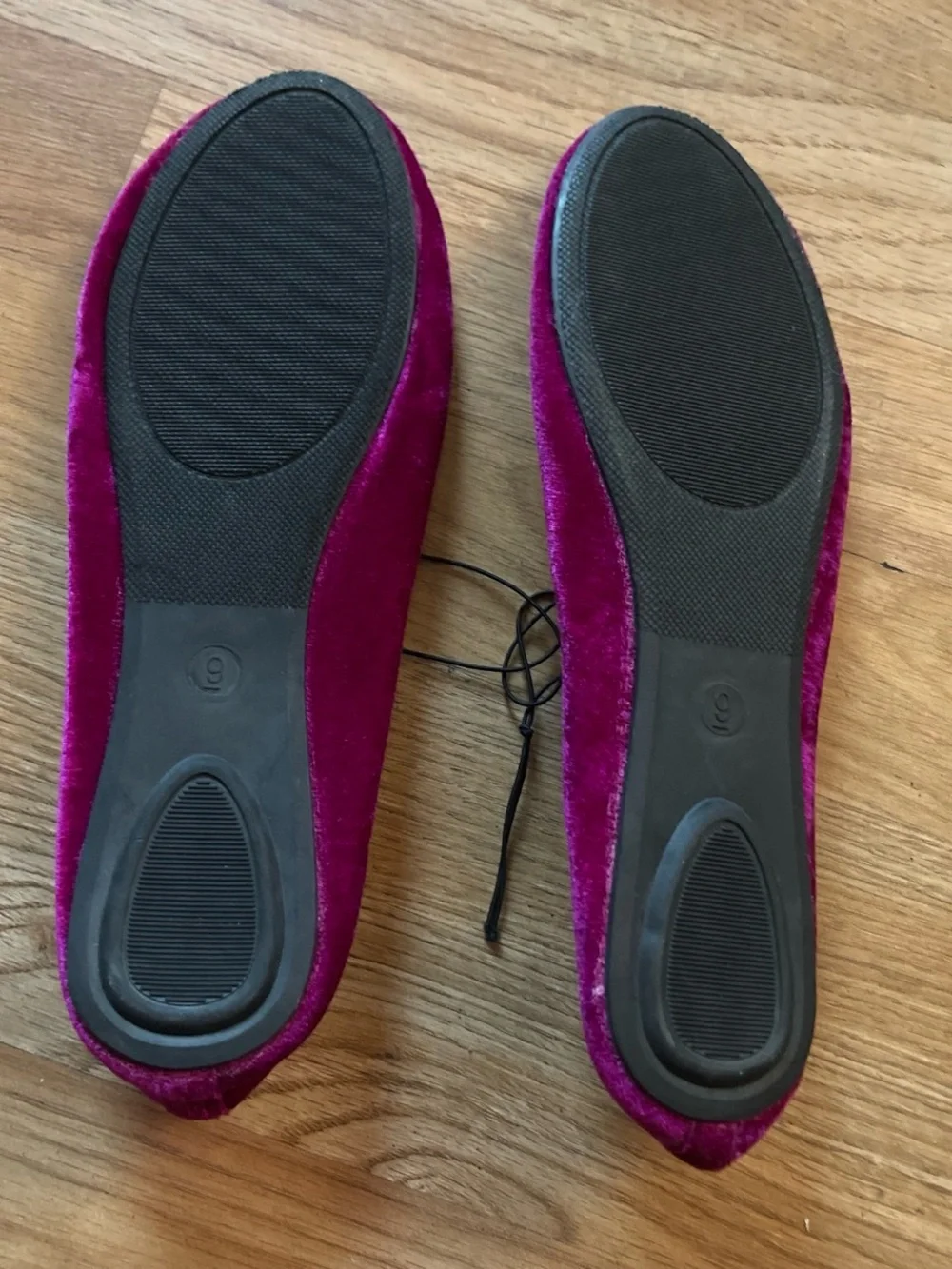 Plum Velvet Ballet Flats - Plum